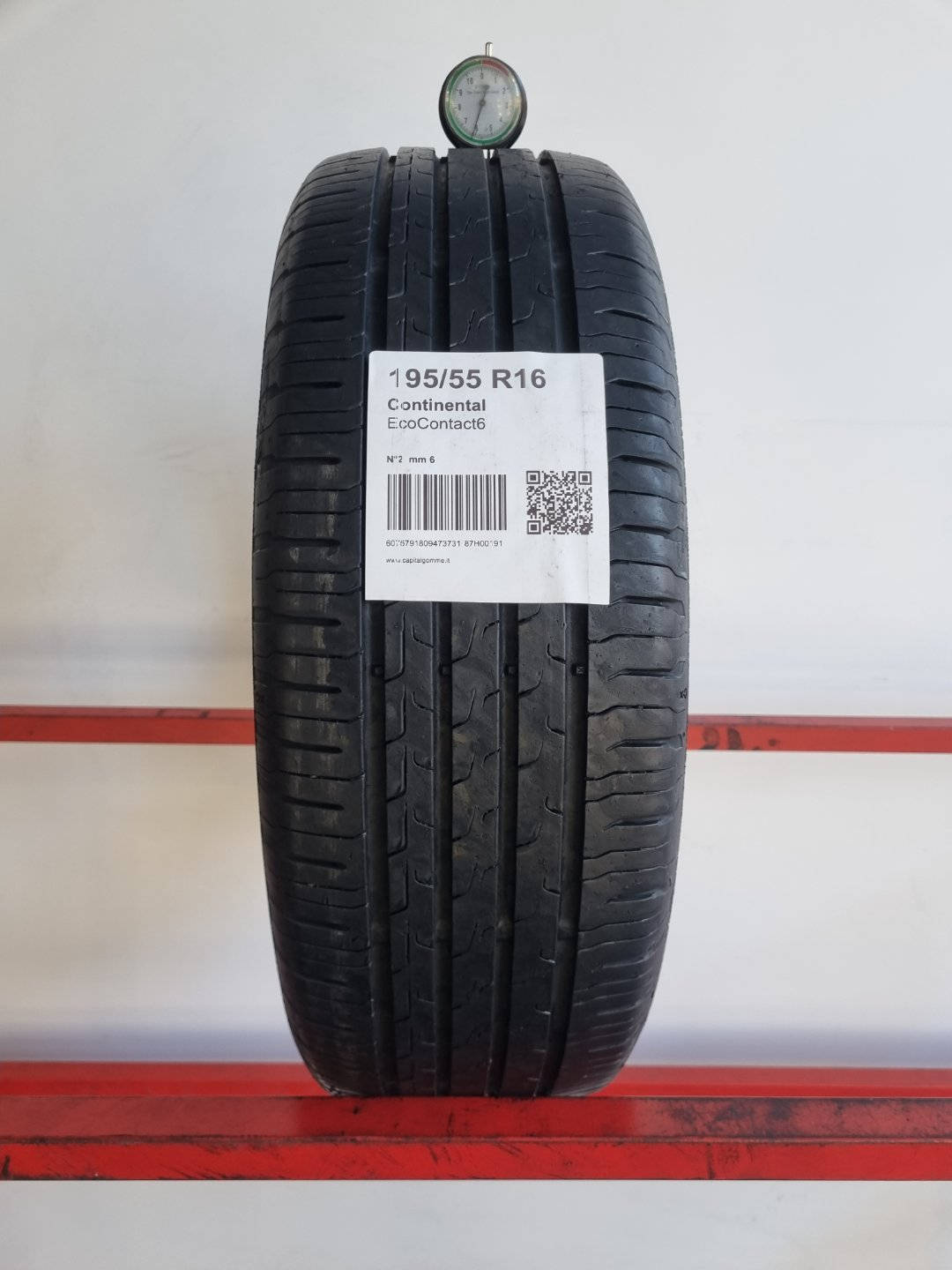 Gomma usata Continental EcoContact6 195/55 R16 Estiva - Capital Gomme