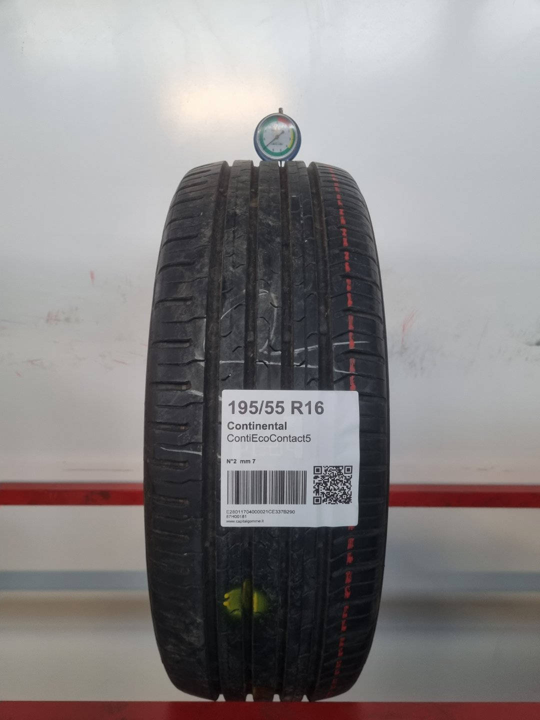 Gomma usata Continental ContiEcoContact5 195/55 R16 Estiva - Capital Gomme