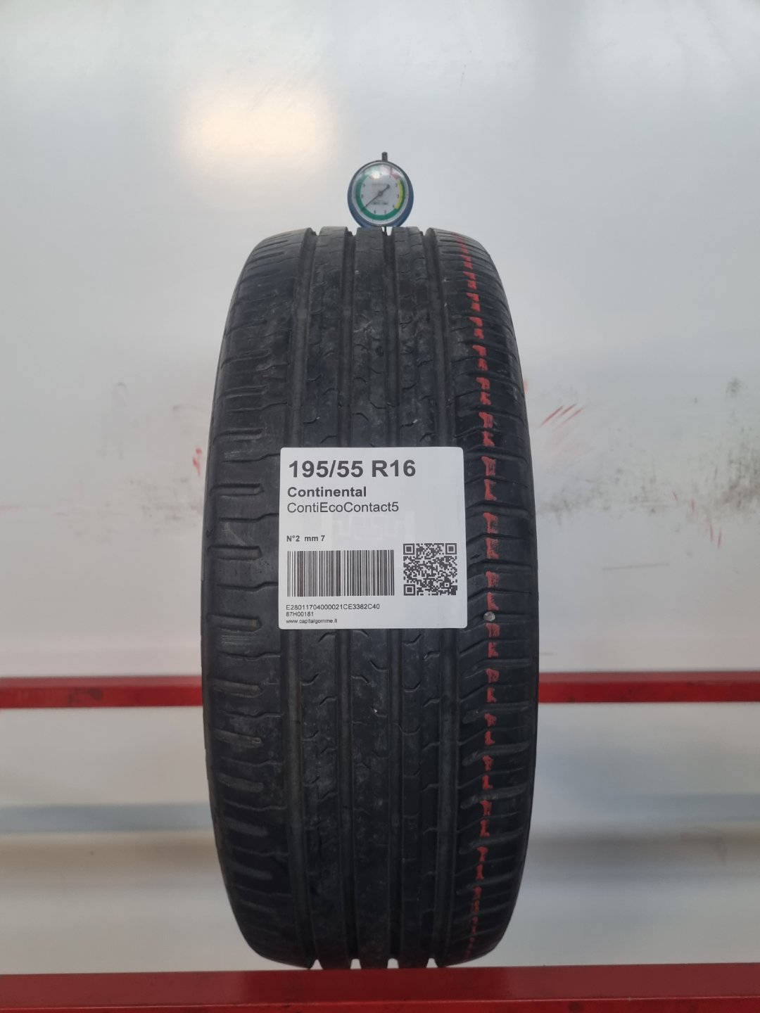 Gomma usata Continental ContiEcoContact5 195/55 R16 Estiva - Capital Gomme