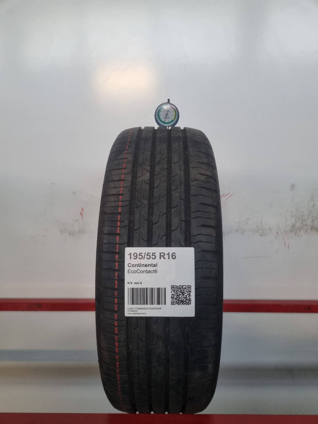 Gomma usata Continental EcoContact6 195/55 R16 Estiva - Capital Gomme