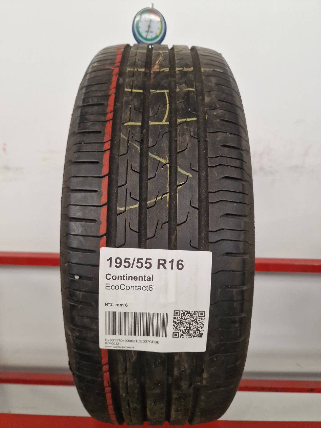 Gomma usata Continental EcoContact6 195/55 R16 Estiva - Capital Gomme