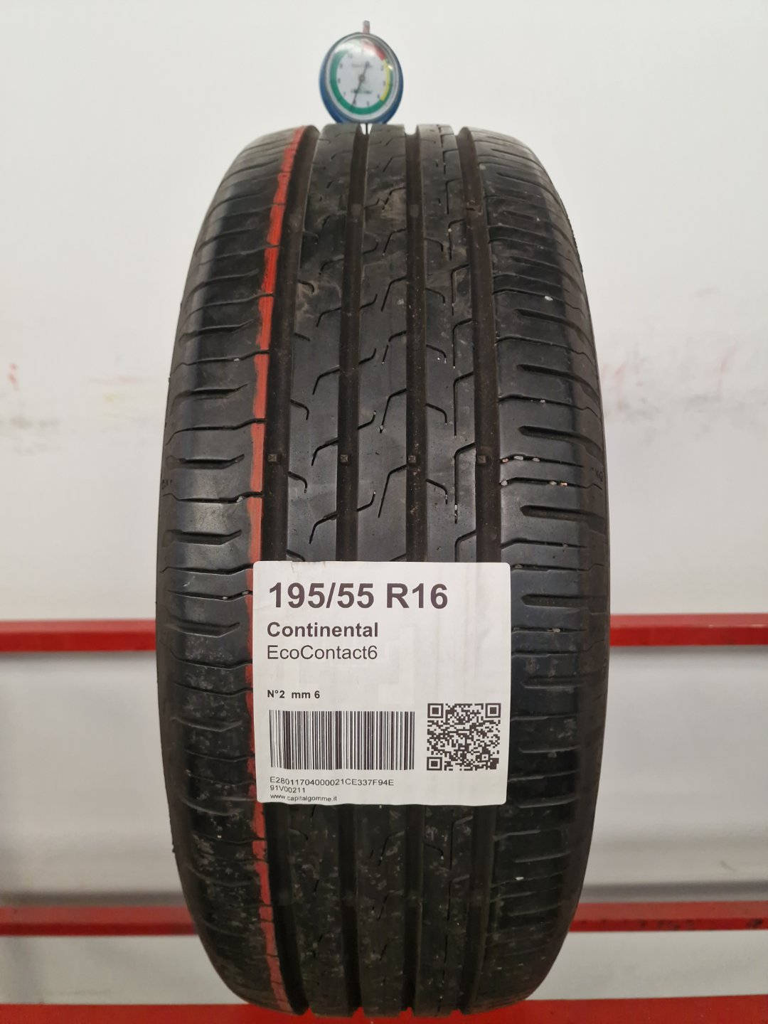 Gomma usata Continental EcoContact6 195/55 R16 Estiva - Capital Gomme