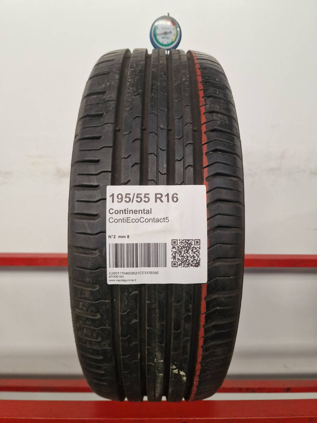 Gomma usata Continental ContiEcoContact5 195/55 R16 Estiva - Capital Gomme