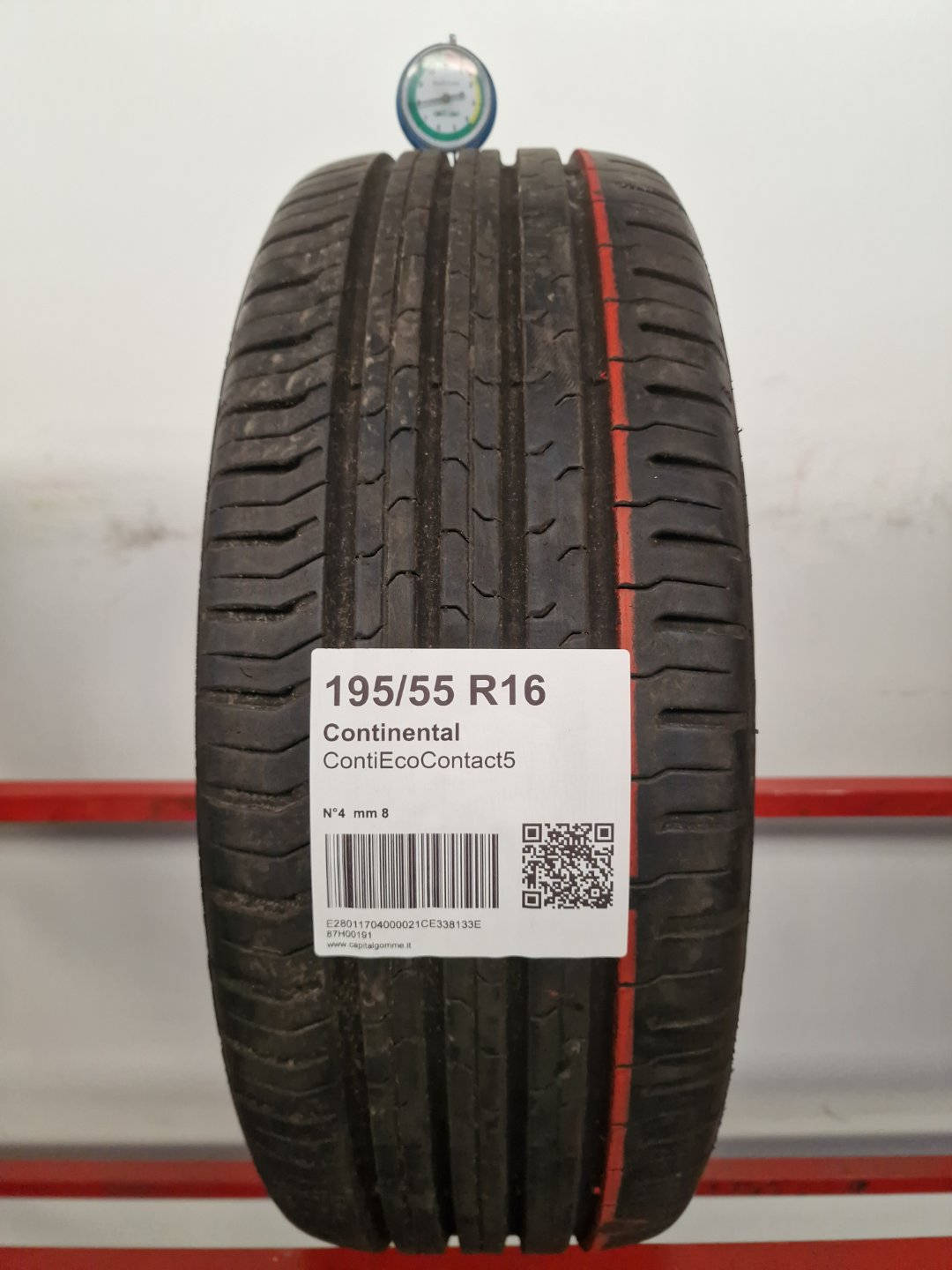 Gomma usata Continental ContiEcoContact5 195/55 R16 Estiva - Capital Gomme