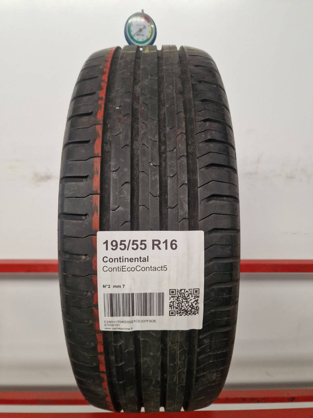 Gomma usata Continental ContiEcoContact5 195/55 R16 Estiva - Capital Gomme