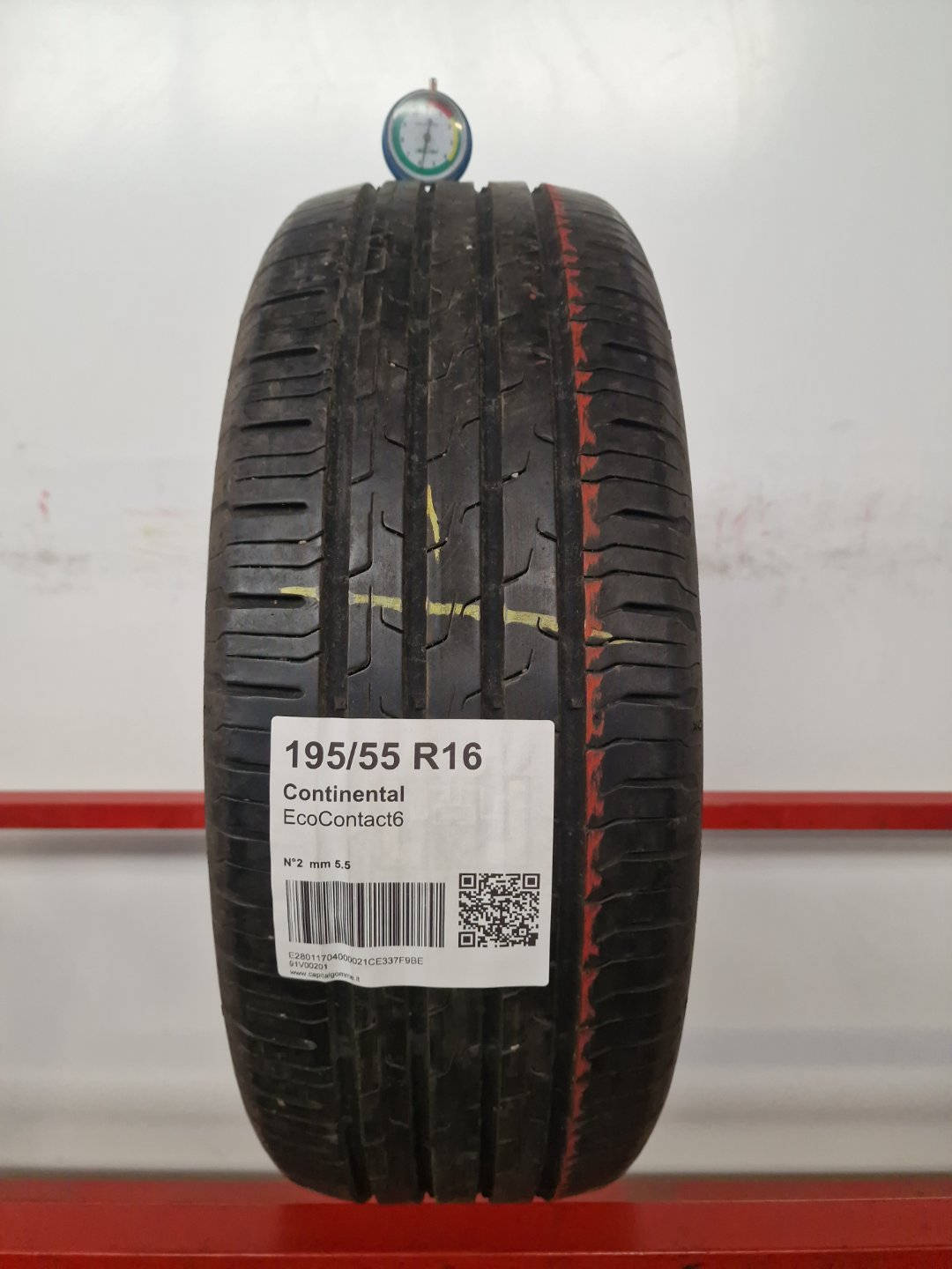 Gomma usata Continental EcoContact6 195/55 R16 Estiva - Capital Gomme