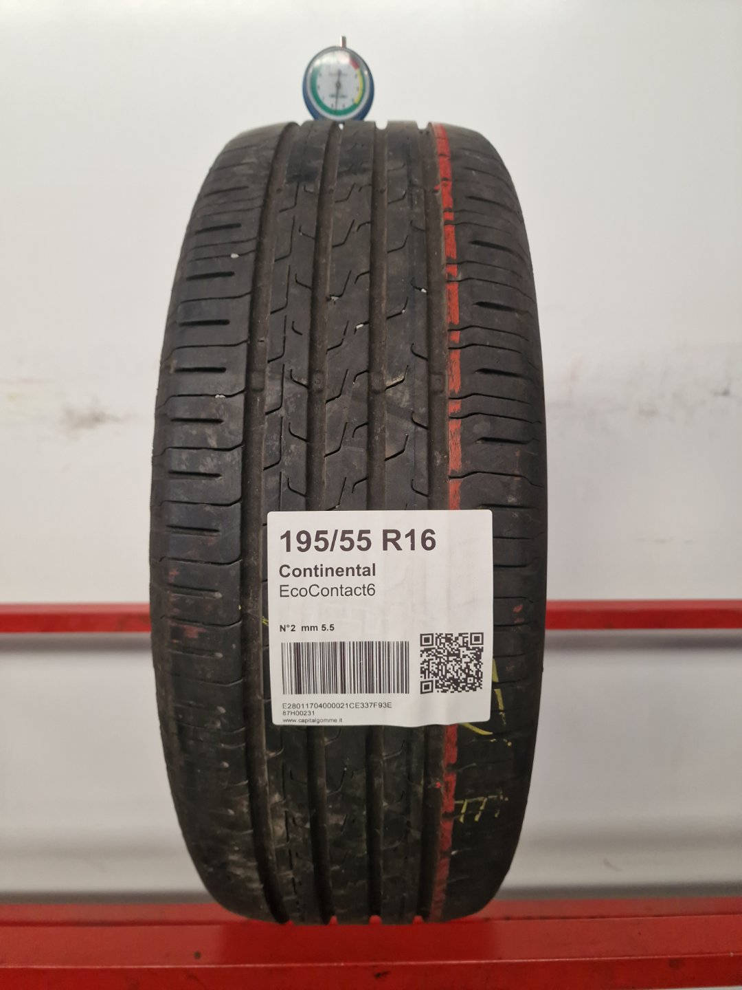 Gomma usata Continental EcoContact6 195/55 R16 Estiva - Capital Gomme