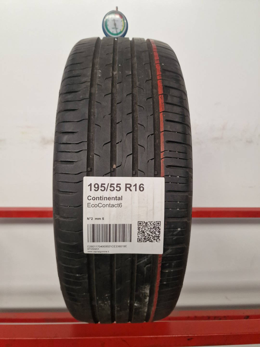 Gomma usata Continental EcoContact6 195/55 R16 Estiva - Capital Gomme