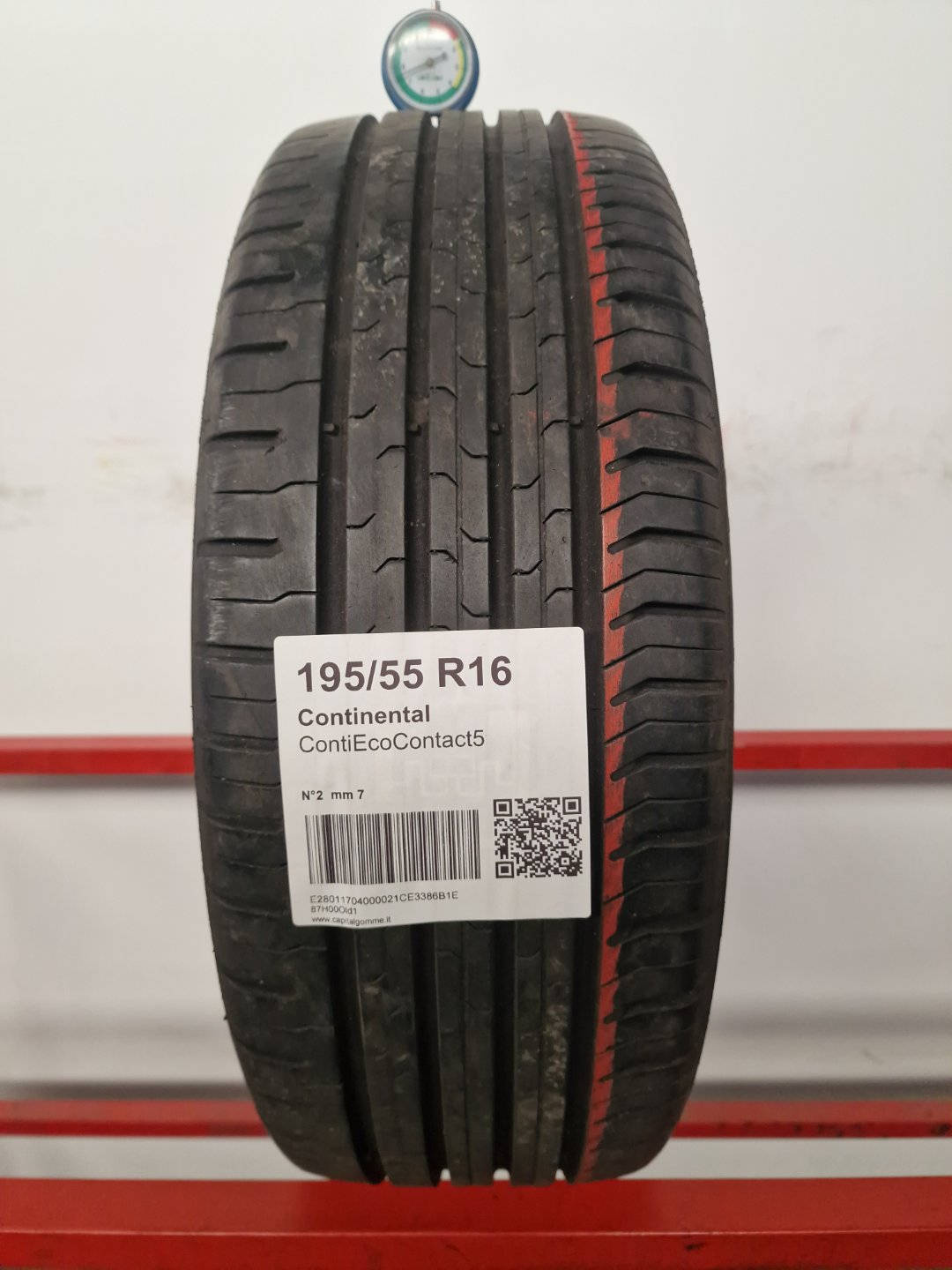Gomma usata Continental ContiEcoContact5 195/55 R16 Estiva - Capital Gomme