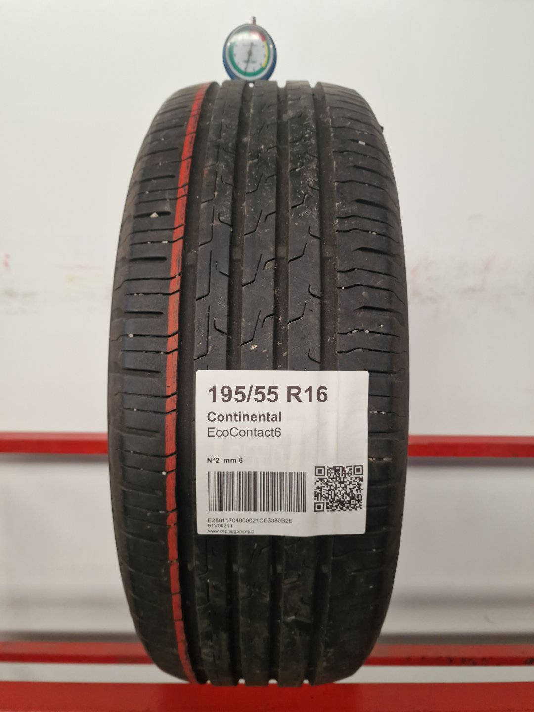 Gomma usata Continental EcoContact6 195/55 R16 Estiva - Capital Gomme