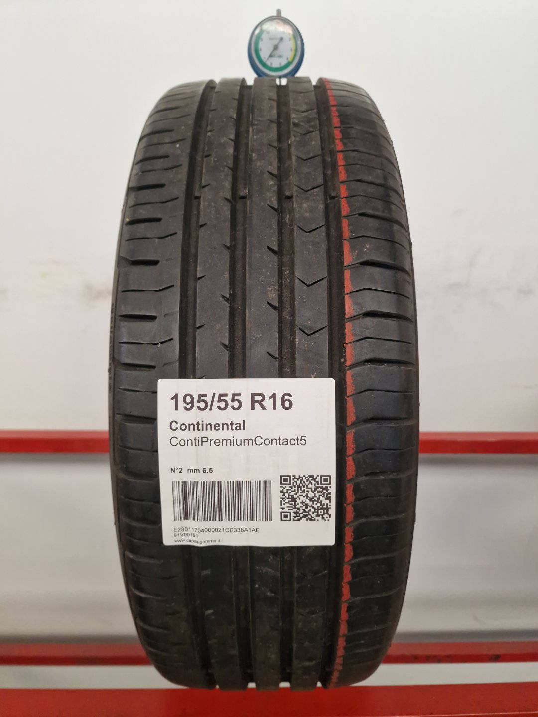 Gomma usata Continental ContiPremiumContact5 195/55 R16 Estiva - Capital Gomme