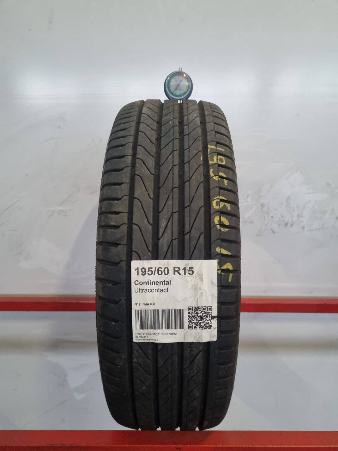 Gomma usata Continental Ultracontact 195/60 R15 Estiva - Capital Gomme