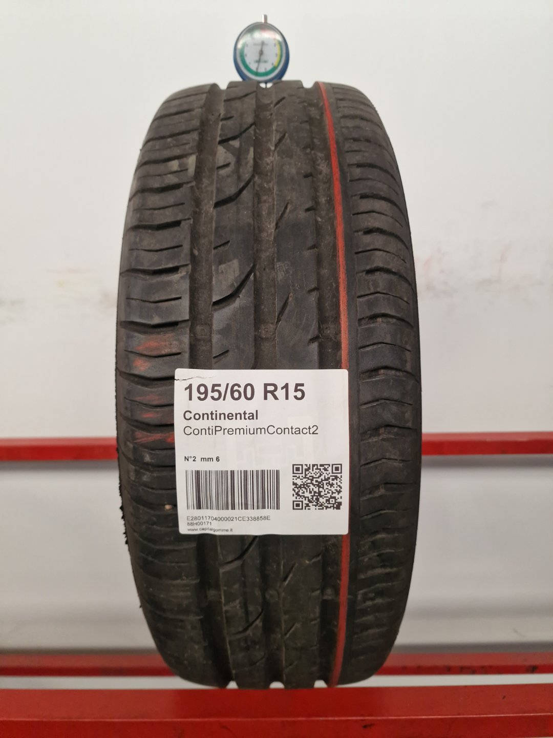 Gomma usata Continental ContiPremiumContact2 195/60 R15 Estiva - Capital Gomme