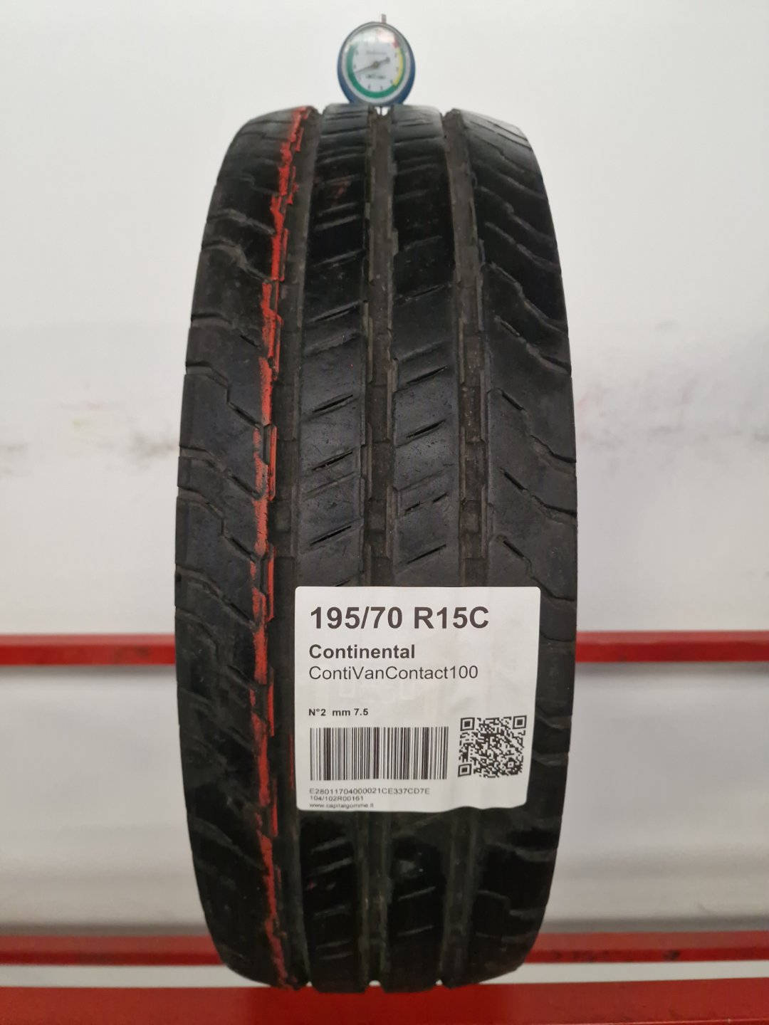 Gomma usata Continental ContiVanContact100 195/70 R15 Estiva - Capital Gomme