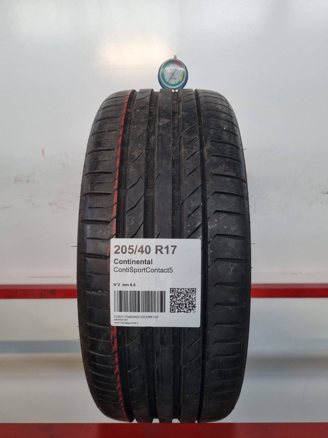 Gomma usata Continental ContiSportContact5 205/40 R17 Estiva - Capital Gomme