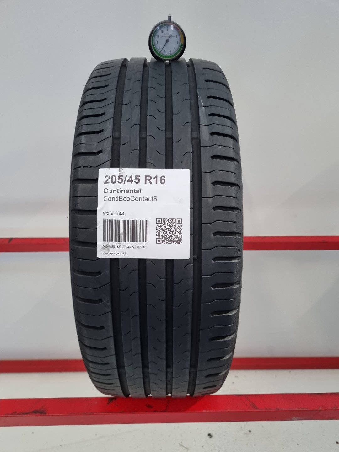 Gomma usata Continental ContiEcoContact5 205/45 R16 Estiva - Capital Gomme