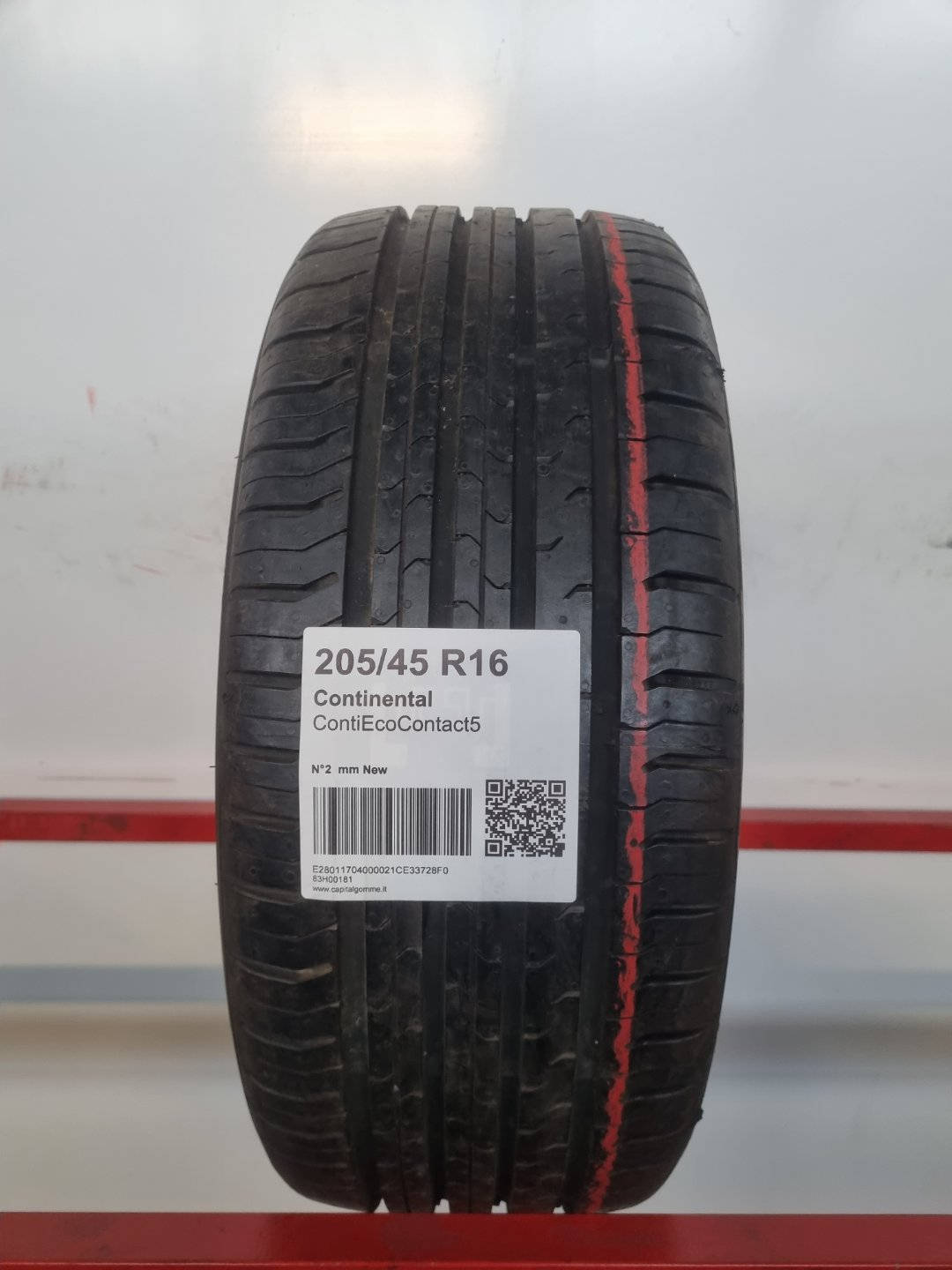 Gomma usata Continental ContiEcoContact5 205/45 R16 Estiva - Capital Gomme