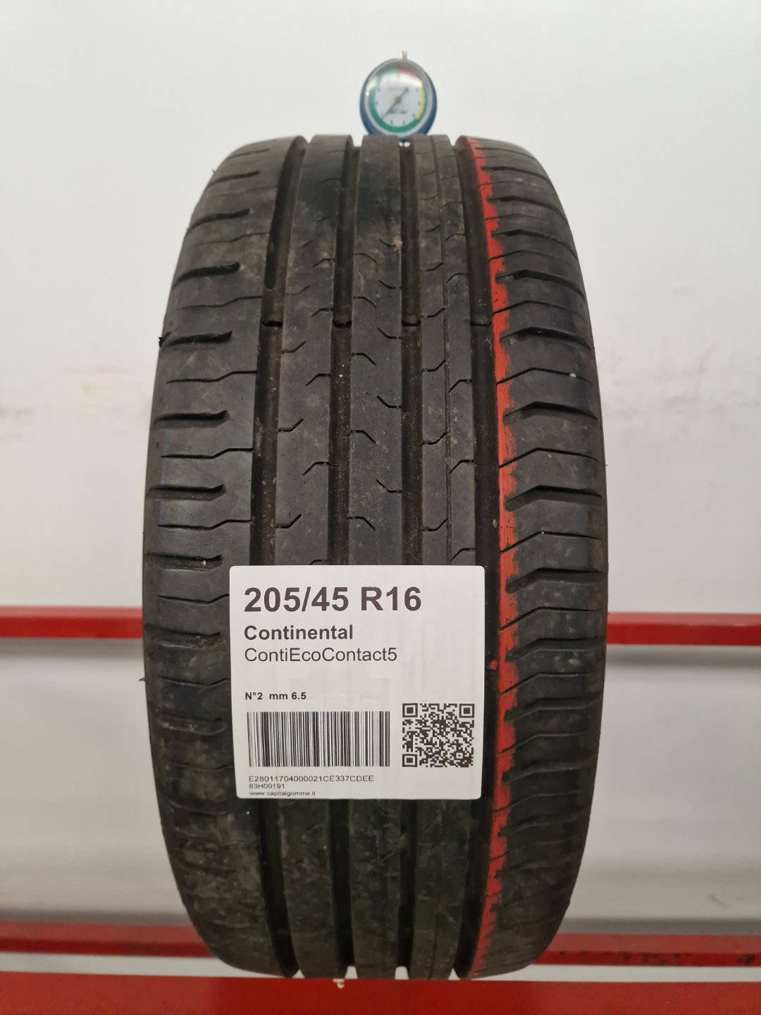 Gomma usata Continental ContiEcoContact5 205/45 R16 Estiva - Capital Gomme