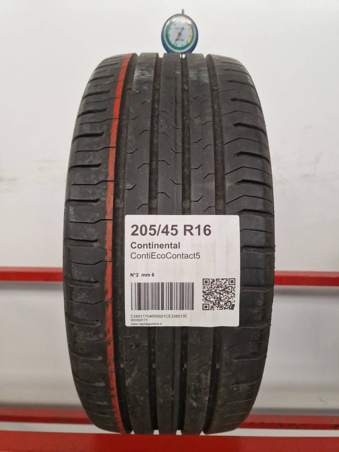 Gomma usata Continental ContiEcoContact5 205/45 R16 Estiva - Capital Gomme