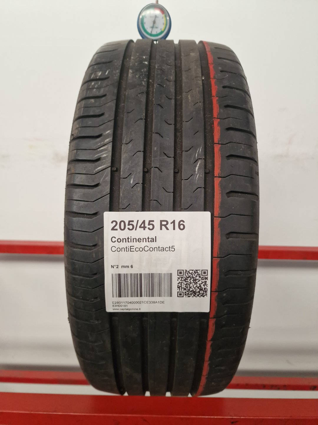 Gomma usata Continental ContiEcoContact5 205/45 R16 Estiva - Capital Gomme