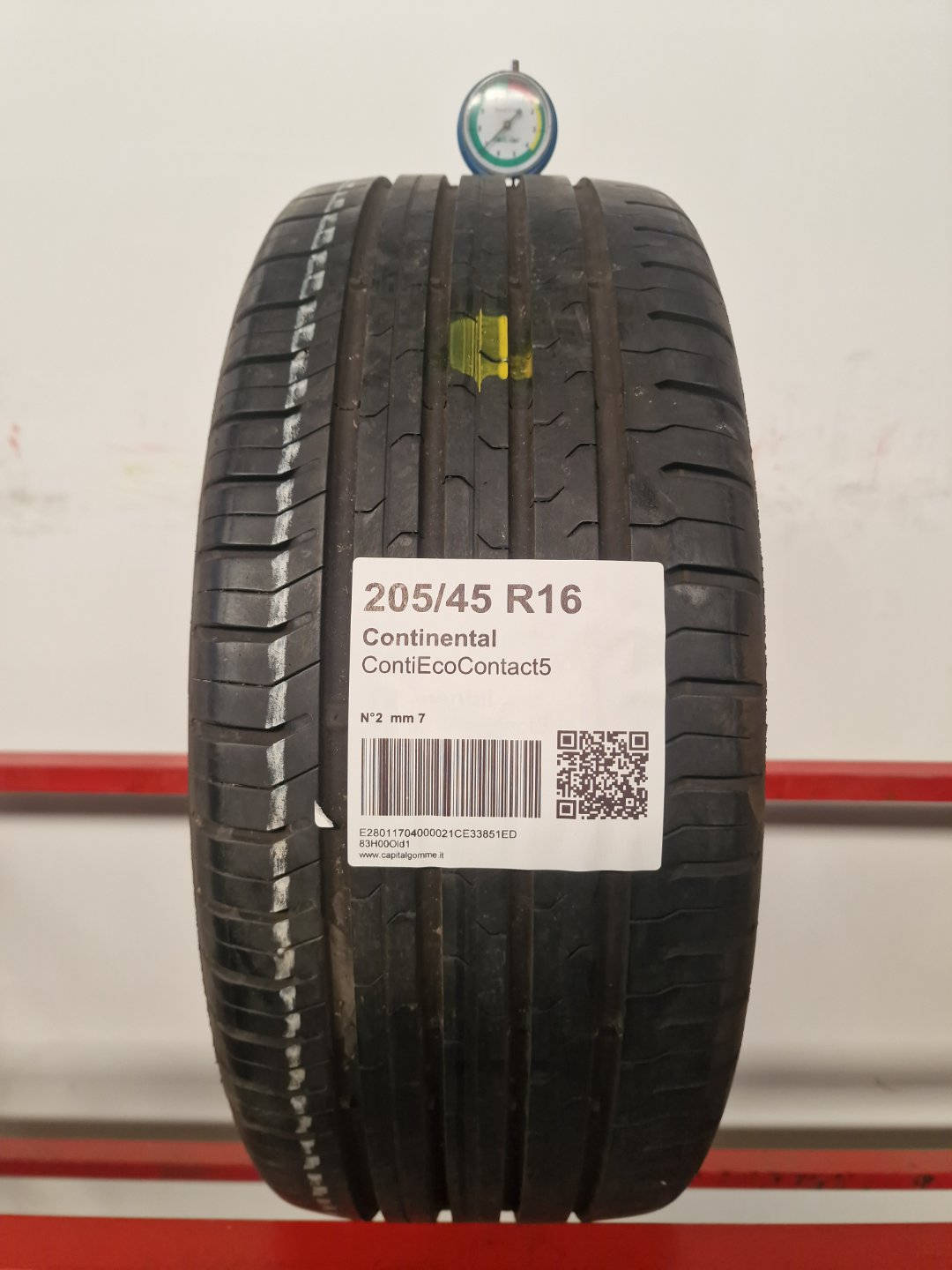 Gomma usata Continental ContiEcoContact5 205/45 R16 Estiva - Capital Gomme