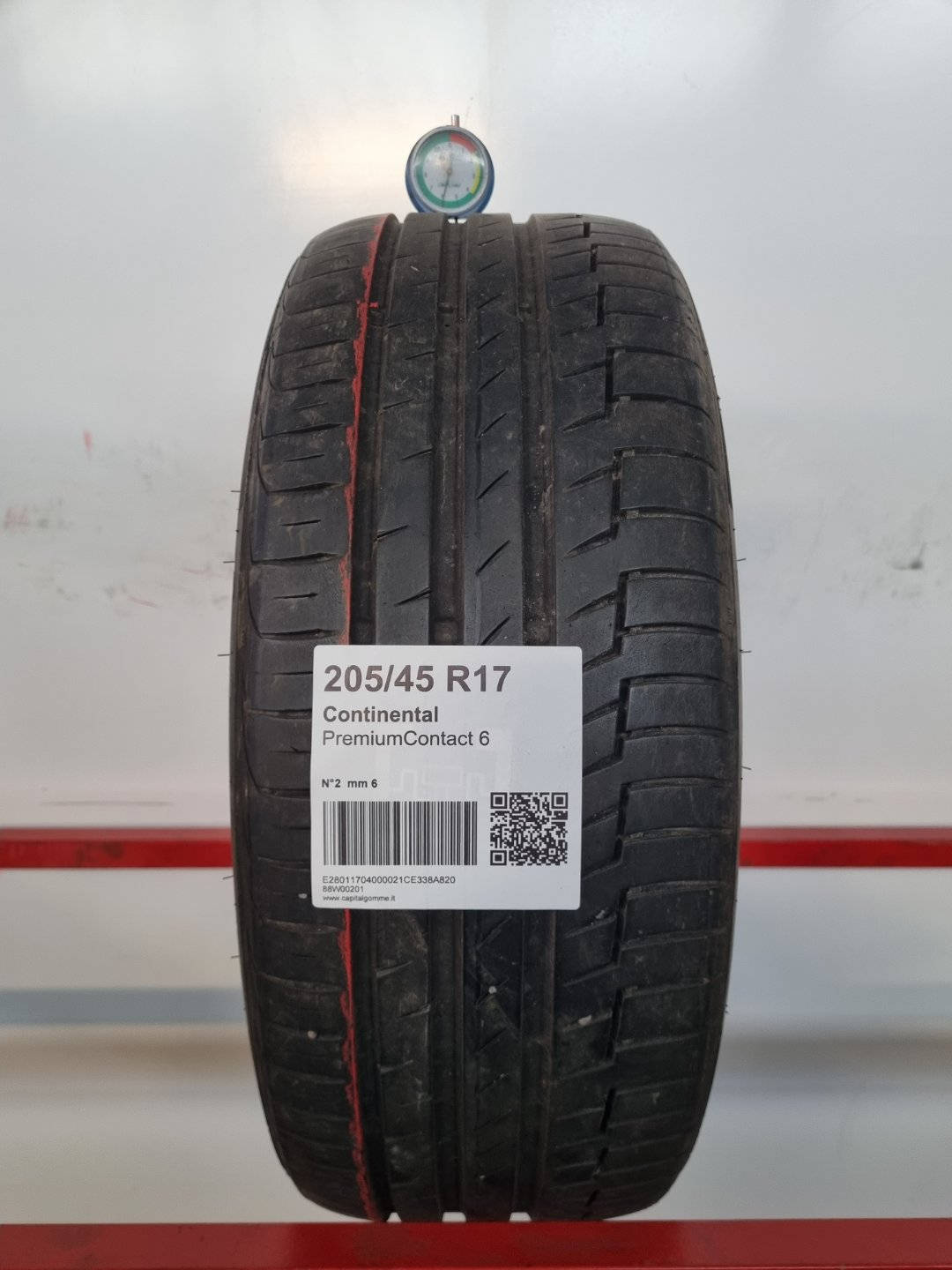 Gomma usata Continental PremiumContact 6 205/45 R17 Estiva - Capital Gomme