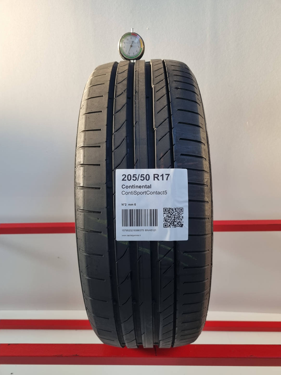 Gomma usata Continental ContiSportContact5 205/50 R17 Estiva - Capital Gomme