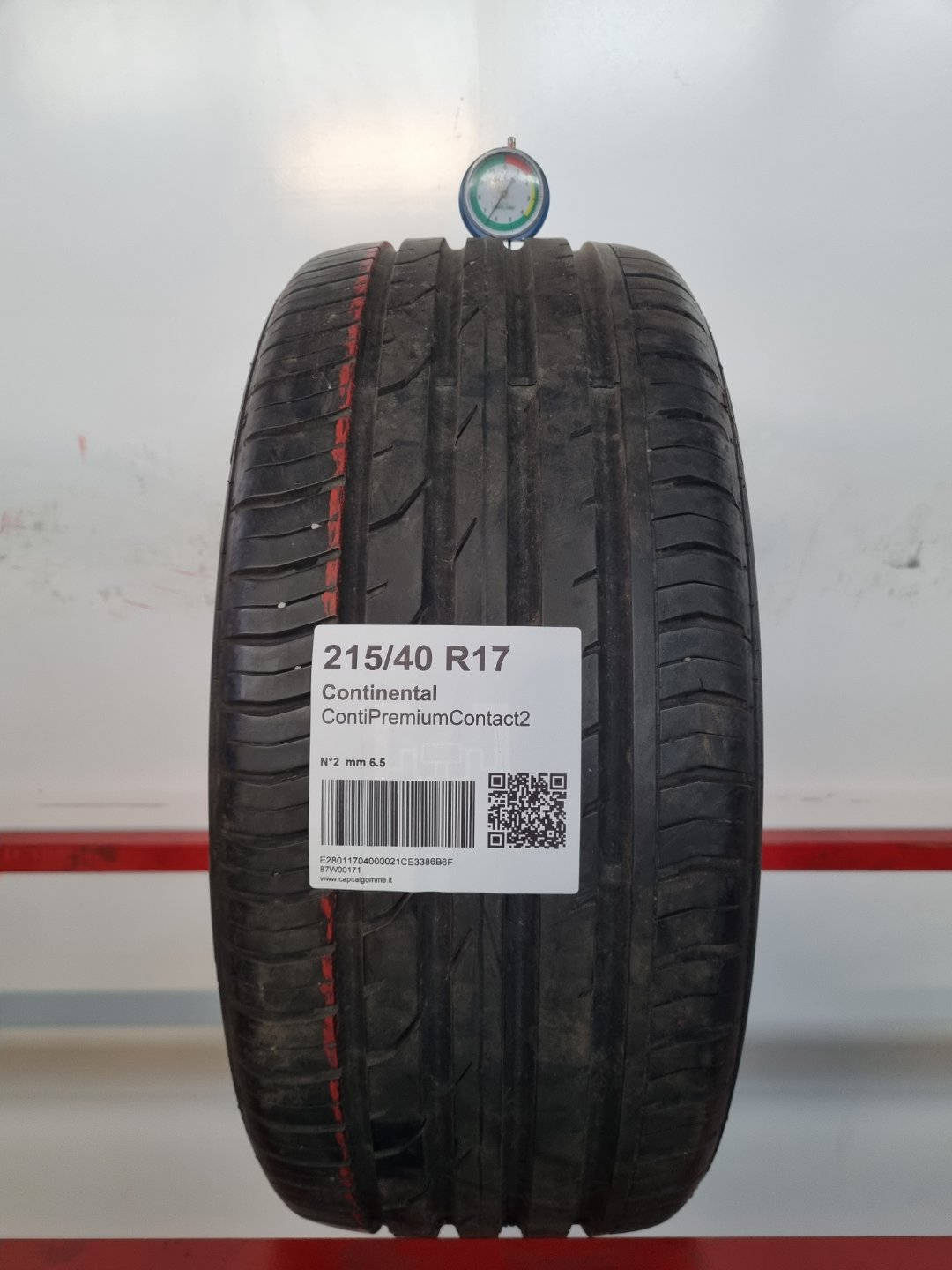 Gomma usata Continental ContiPremiumContact2 215/40 R17 Estiva - Capital Gomme