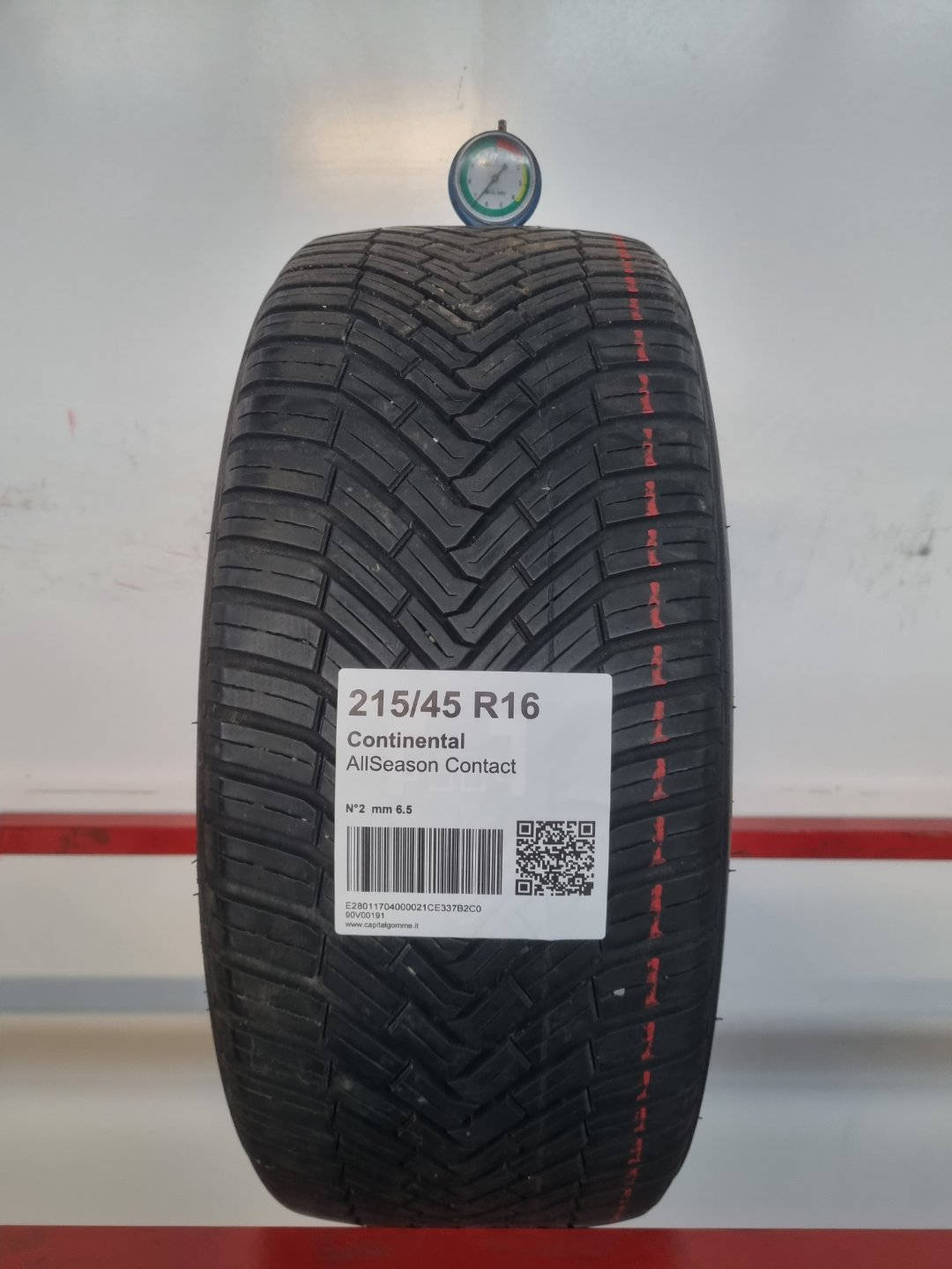Gomma usata Continental AllSeason Contact 215/45 R16 Quattro Stagioni - Capital Gomme