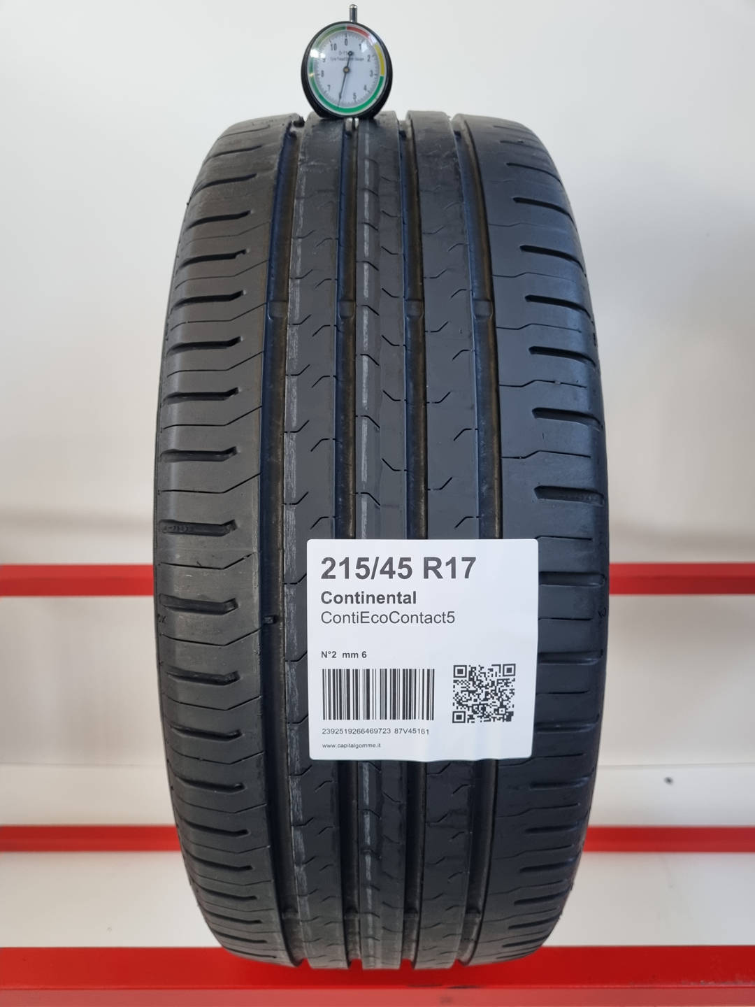 Gomma usata Continental ContiEcoContact5 215/45 R17 Estiva - Capital Gomme