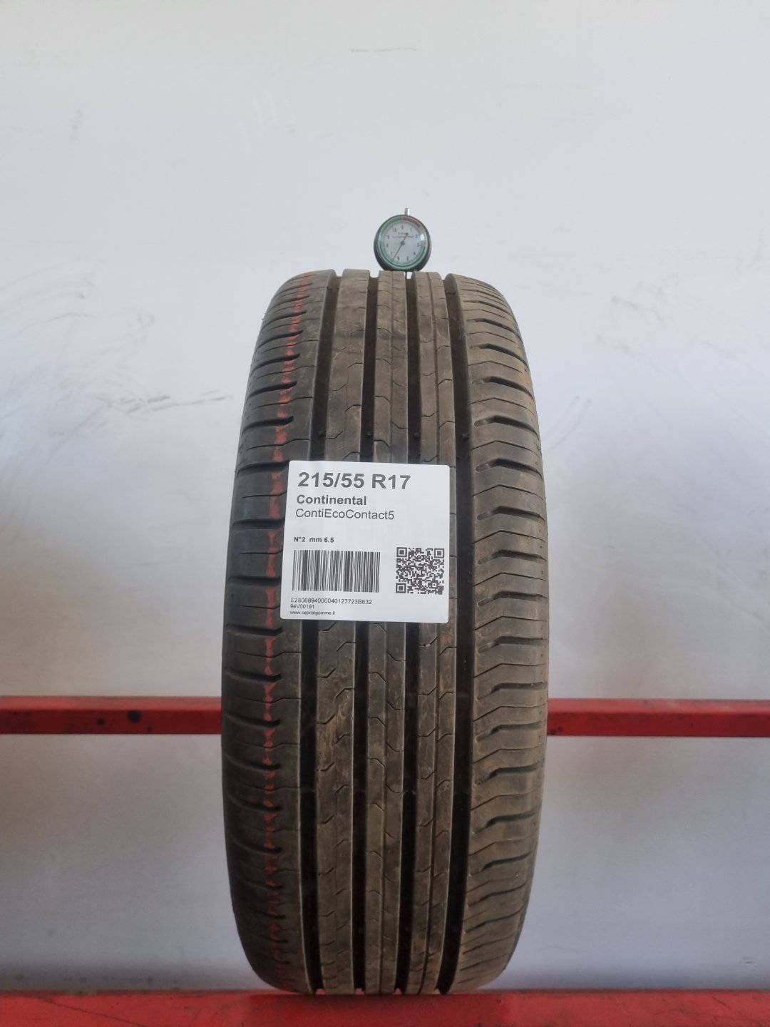 Gomma usata Continental ContiEcoContact5 215/55 R17 Estiva - Capital Gomme