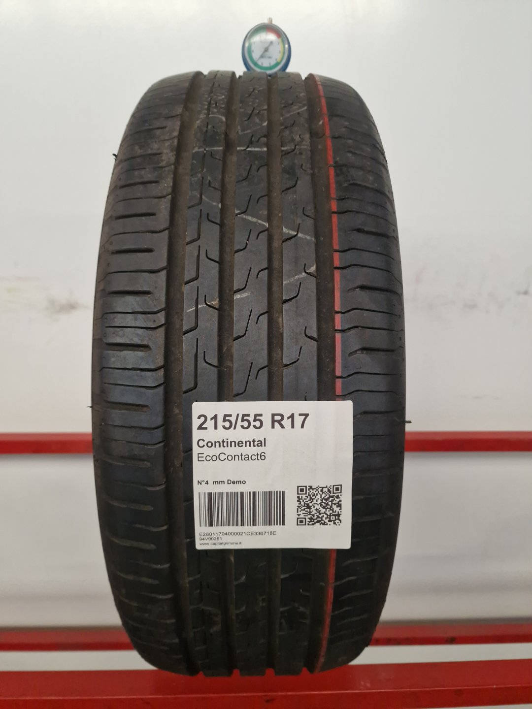 Gomma usata Continental EcoContact6 215/55 R17 Estiva - Capital Gomme