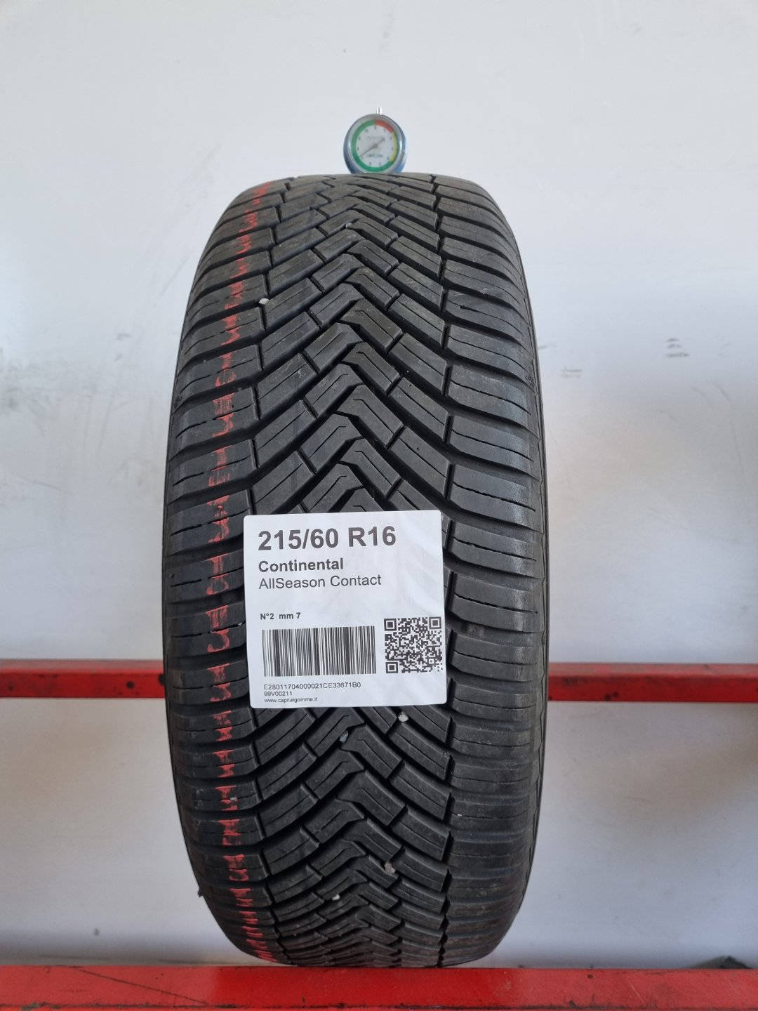 Gomma usata Continental AllSeason Contact 215/60 R16 Quattro Stagioni - Capital Gomme