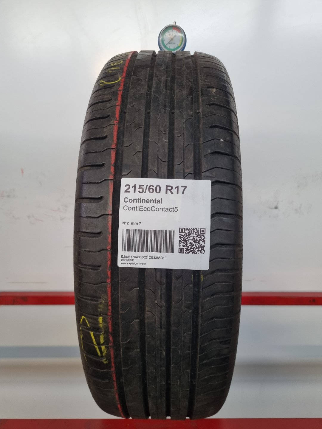 Gomma usata Continental ContiEcoContact5 215/60 R17 Estiva - Capital Gomme