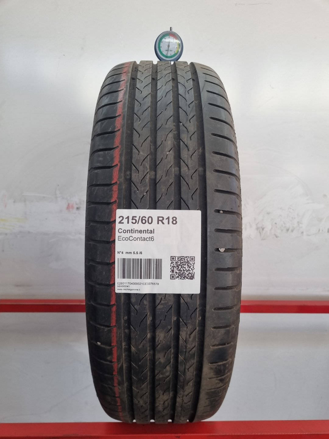 Gomma usata Continental EcoContact6 215/60 R18 Estiva - Capital Gomme