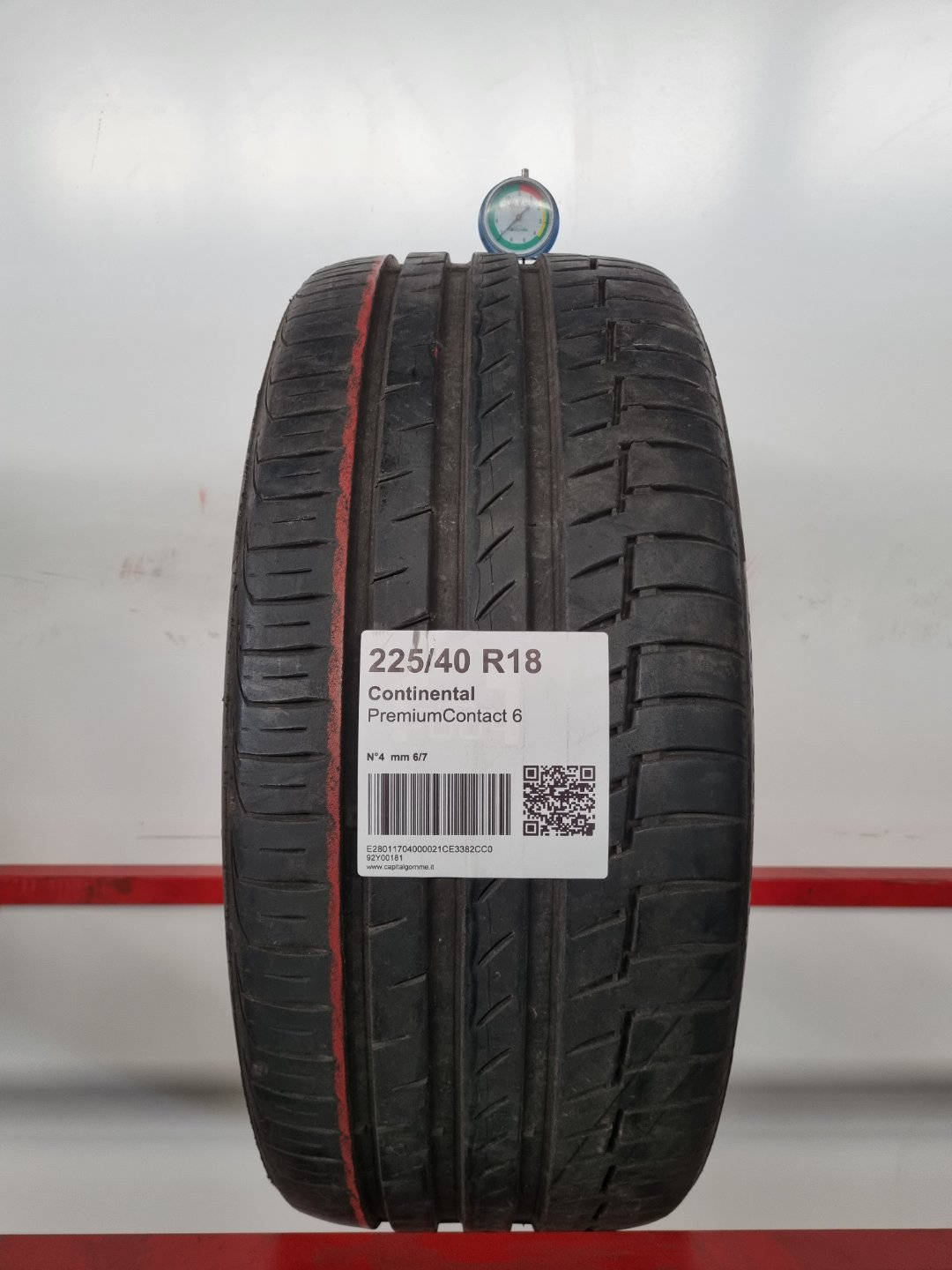 Gomma usata Continental PremiumContact 6 225/40 R18 Estiva - Capital Gomme