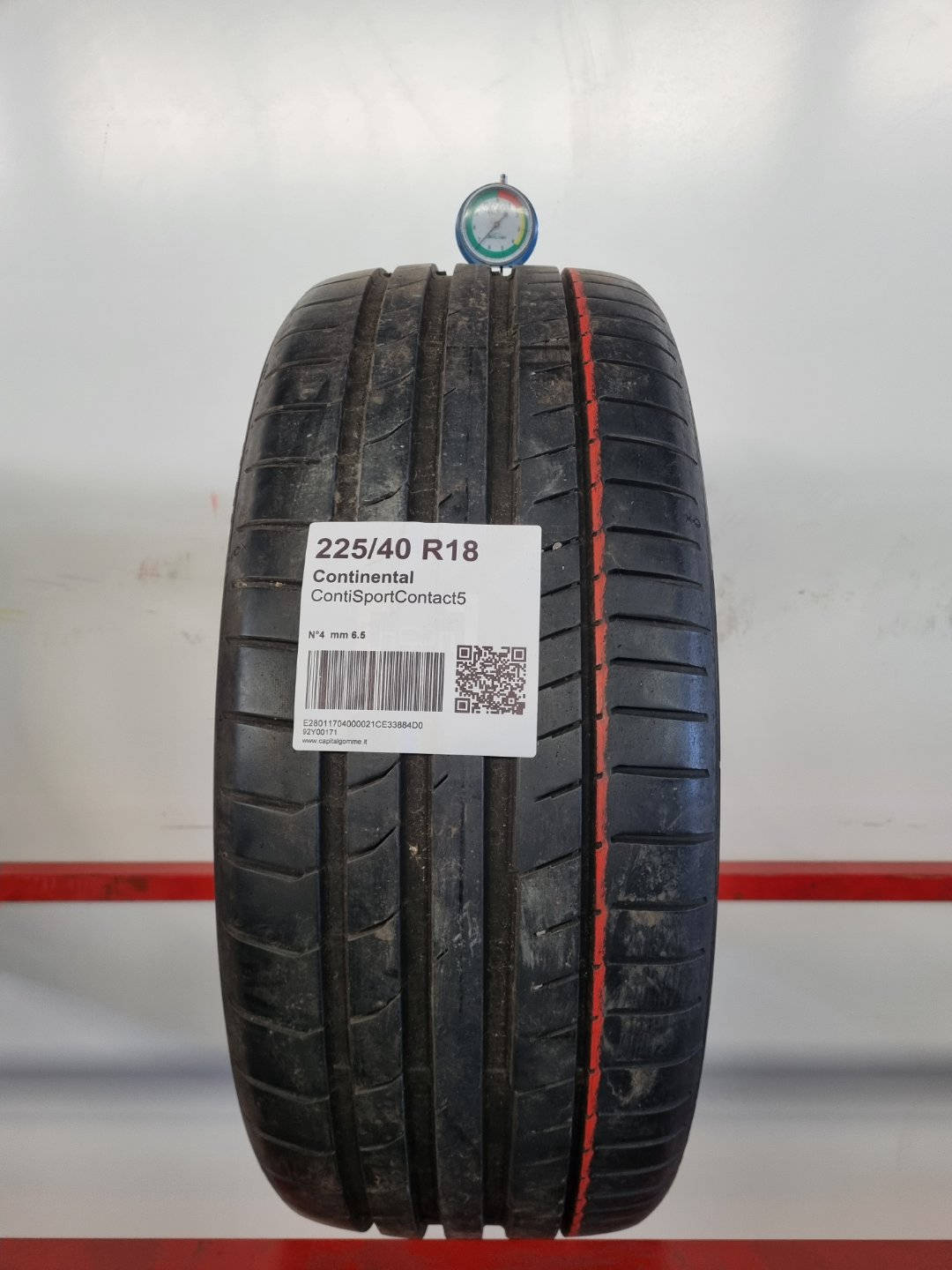 Gomma usata Continental ContiSportContact5 225/40 R18 Estiva - Capital Gomme