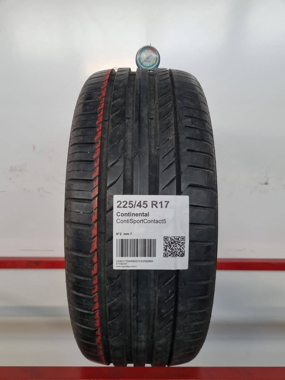 Gomma usata Continental ContiSportContact5 225/45 R17 Estiva - Capital Gomme