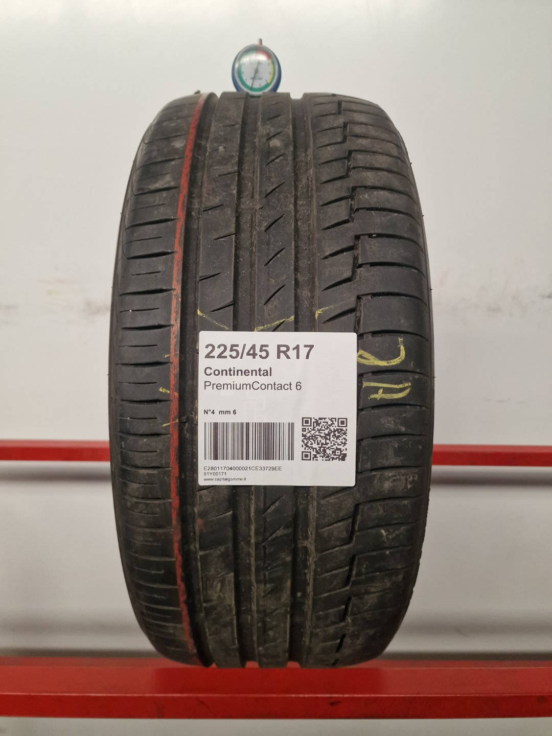 Gomma usata Continental PremiumContact 6 225/45 R17 Estiva - Capital Gomme