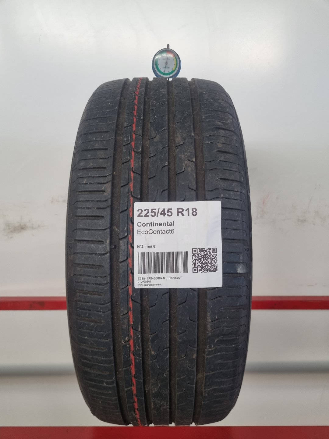 Gomma usata Continental EcoContact6 225/45 R18 Estiva - Capital Gomme