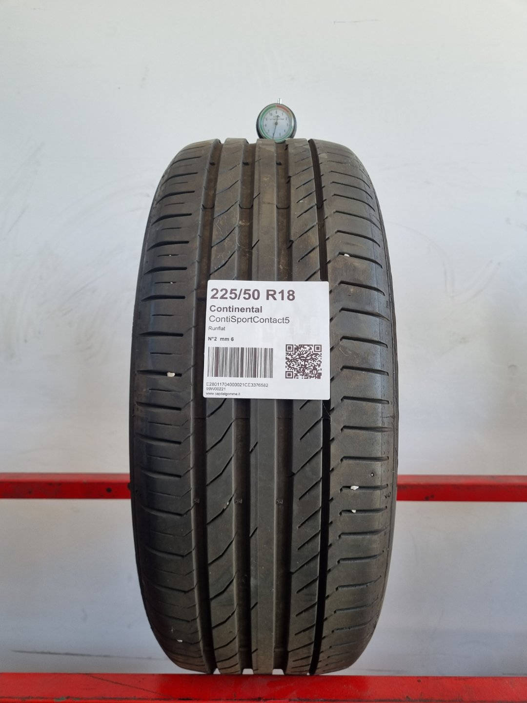 Gomma usata Continental ContiSportContact5 225/50 R18 Estiva - Capital Gomme