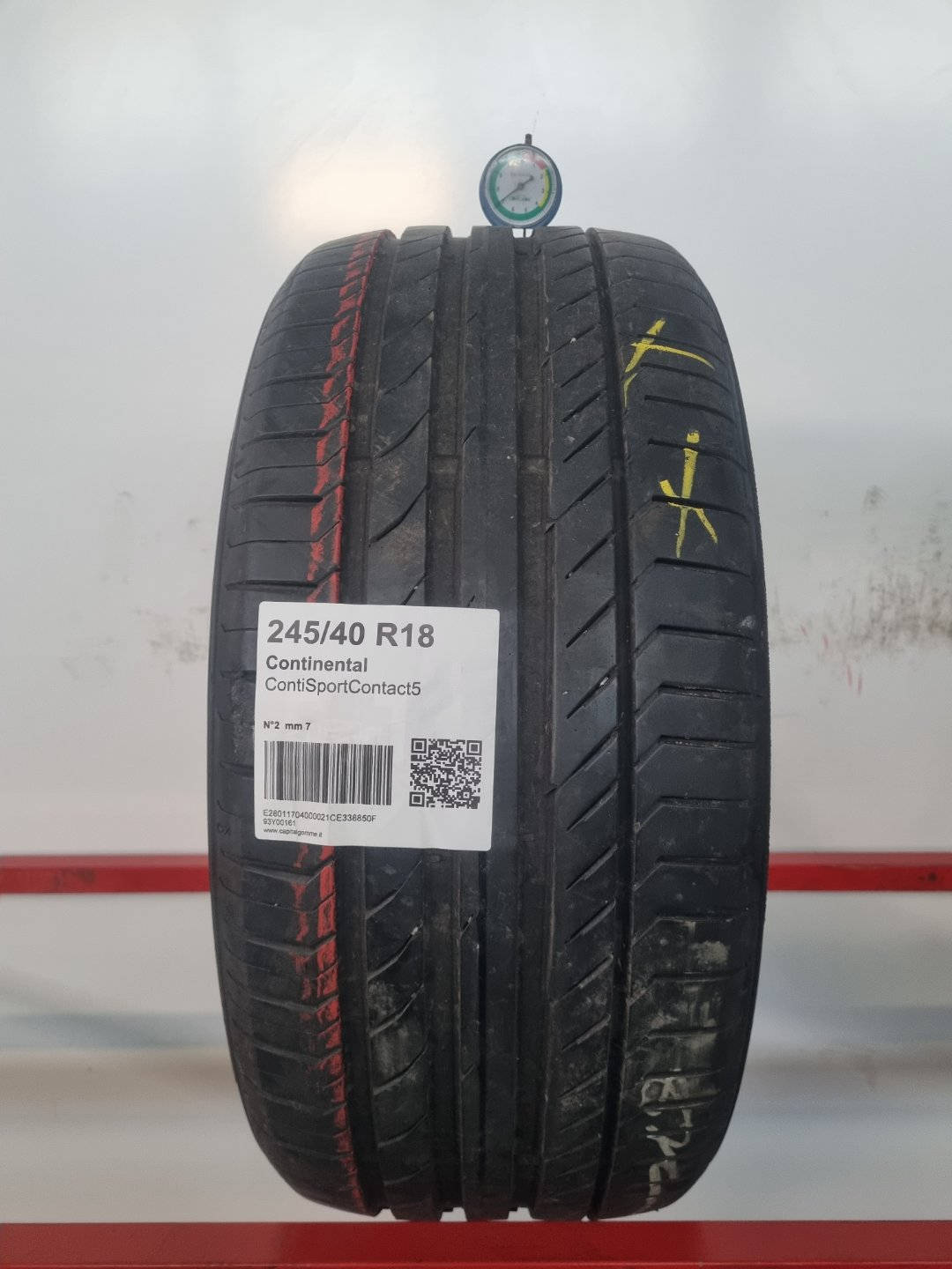 Gomma usata Continental ContiSportContact5 245/40 R18 Estiva - Capital Gomme