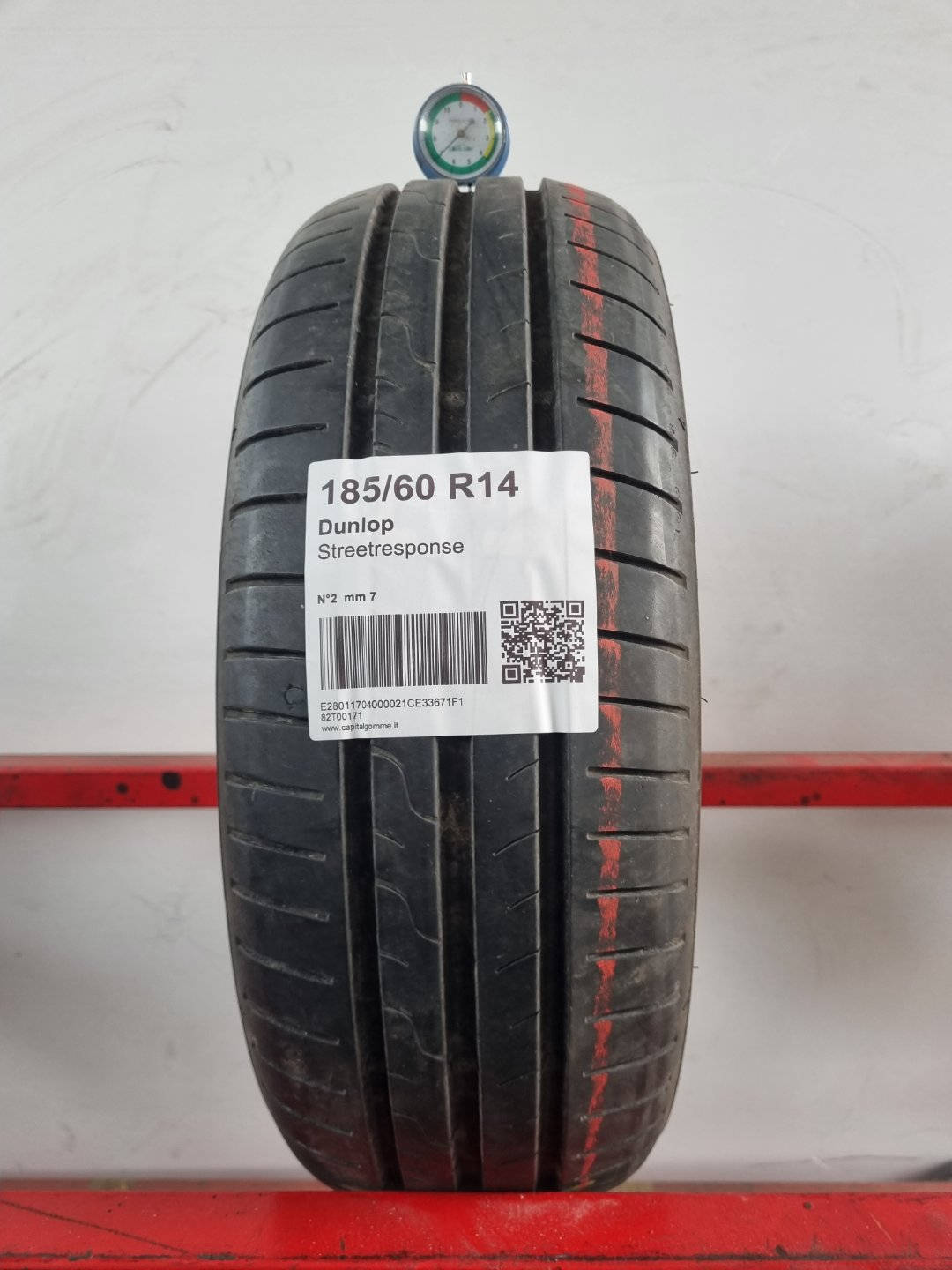 Gomma usata Dunlop Streetresponse 185/60 R14 Estiva - Capital Gomme