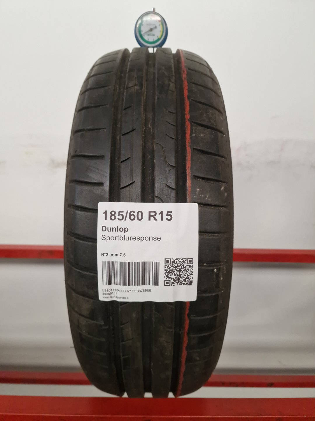 Gomma usata Dunlop Sportbluresponse 185/60 R15 Estiva - Capital Gomme