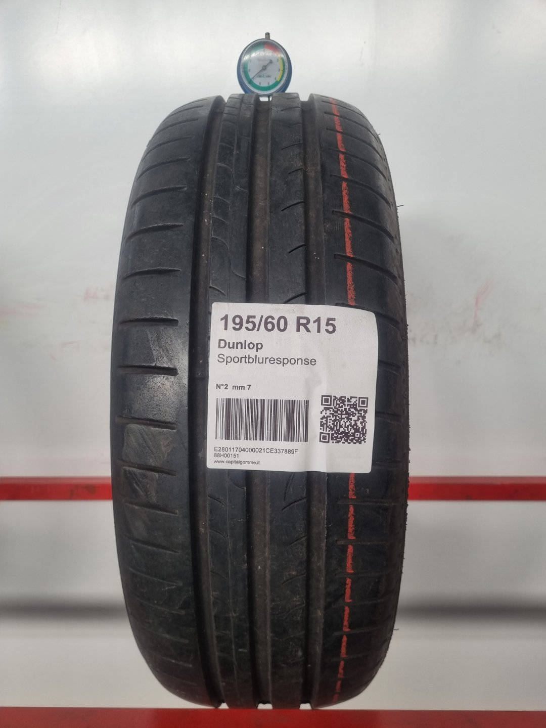 Gomma usata Dunlop Sportbluresponse 195/60 R15 Estiva - Capital Gomme