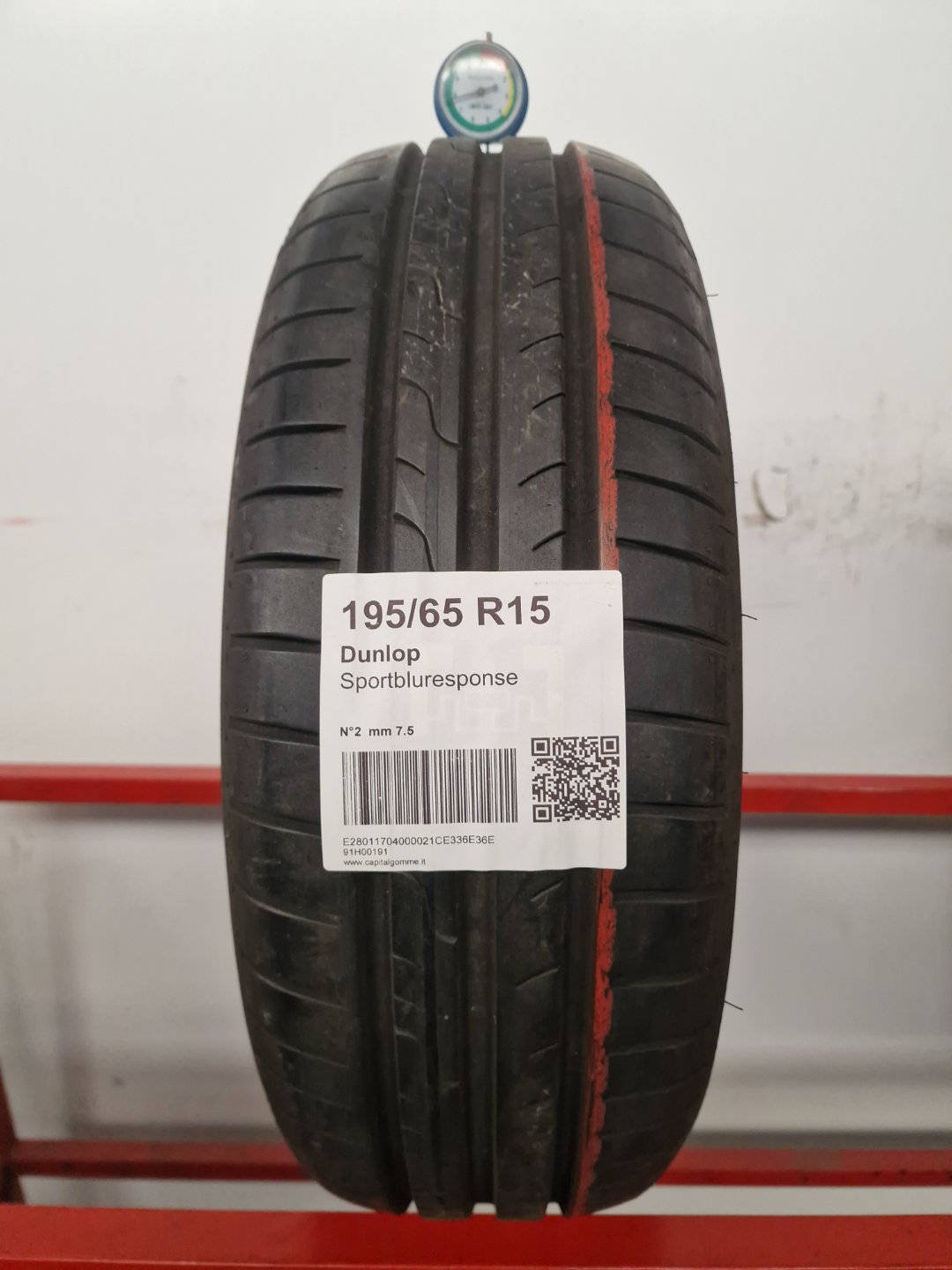 Gomma usata Dunlop Sportbluresponse 195/65 R15 Estiva - Capital Gomme