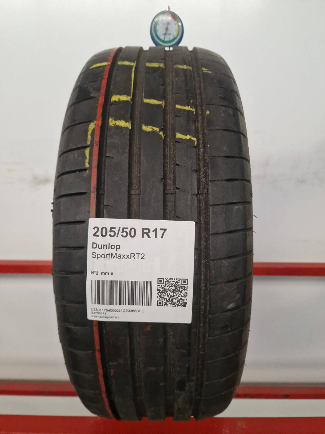 Gomma usata Dunlop SportMaxxRT2 205/50 R17 Estiva - Capital Gomme