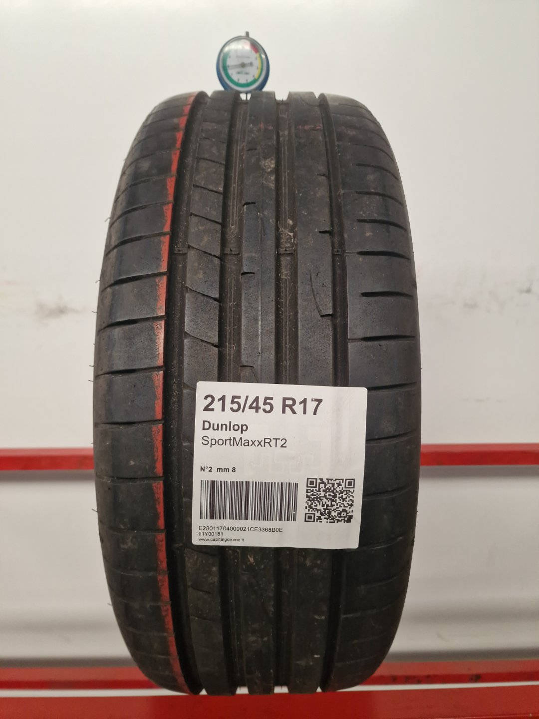Gomma usata Dunlop SportMaxxRT2 215/45 R17 Estiva - Capital Gomme