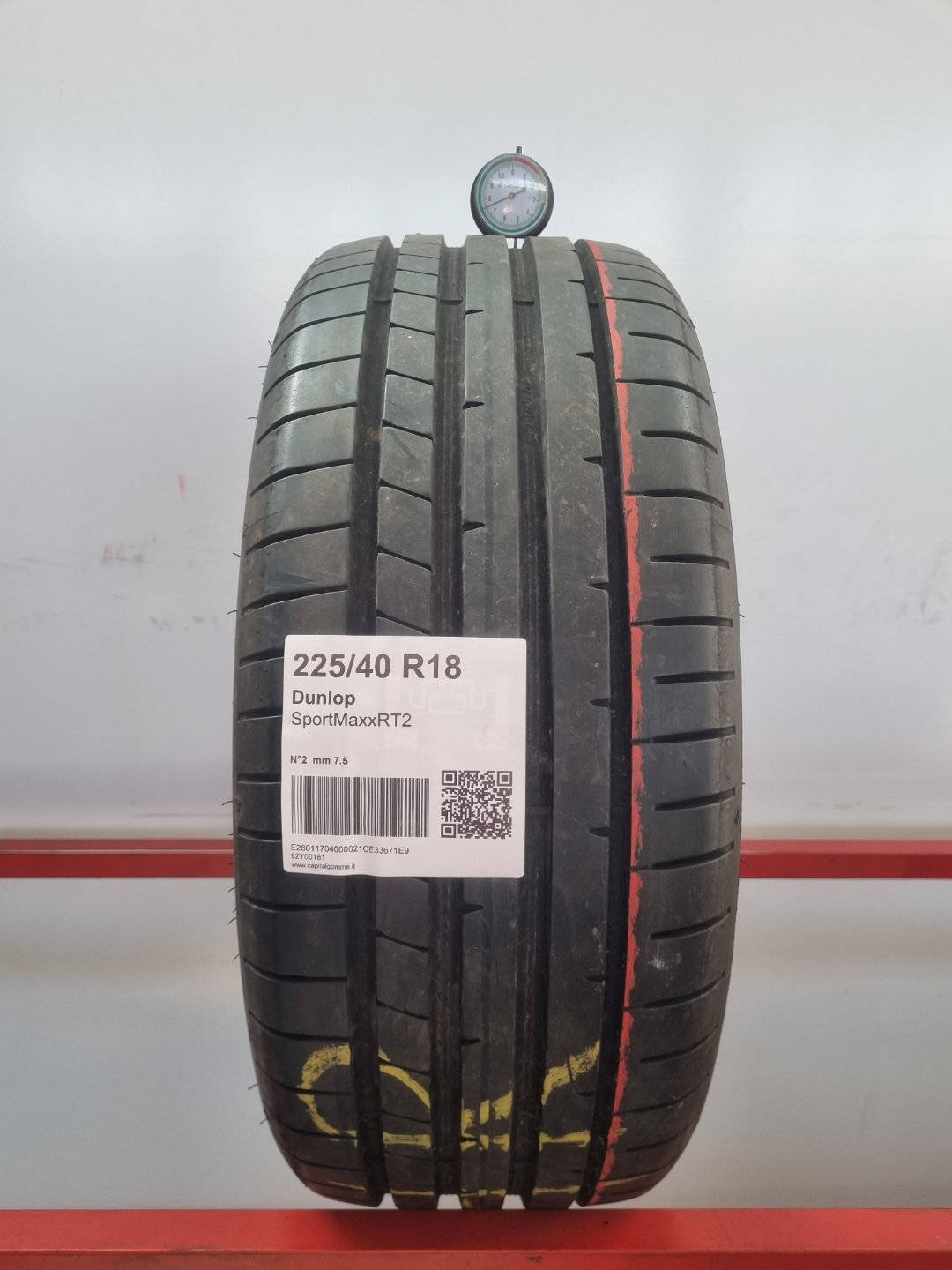 Gomma usata Dunlop SportMaxxRT2 225/40 R18 Estiva - Capital Gomme