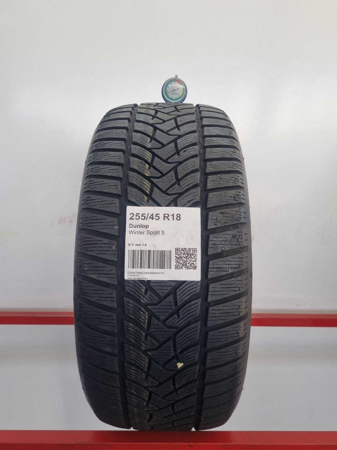 Gomma usata Dunlop Winter Sport 5 255/45 R18 Invernale - Capital Gomme